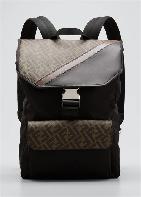 Fendi Men's FF Logo Explorer Backpack 